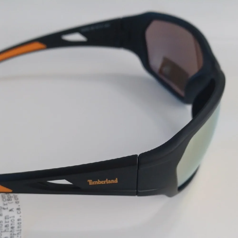 Timberland Black Sunglasses with Orange Accents Brand New But With Out Case